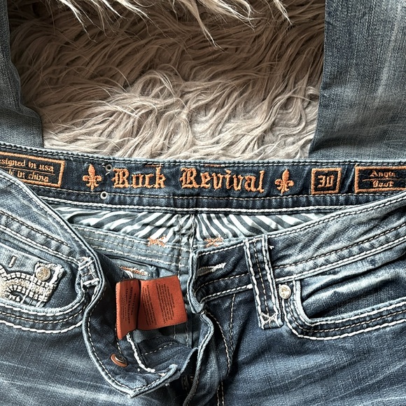 Rock Revival Angie Boot leg jeans waist size 30 - Picture 3 of 7